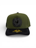 Gorra gallero placa negra olivo 🐓