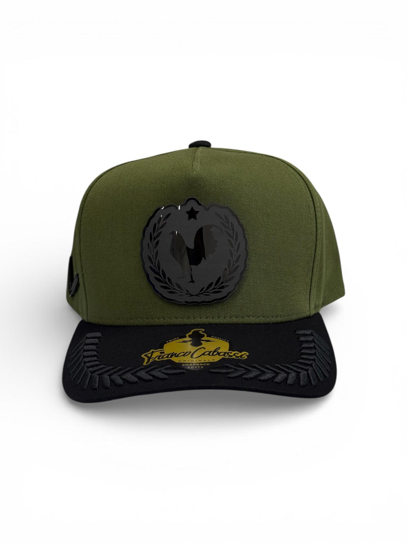 Gorra gallero placa negra olivo 🐓