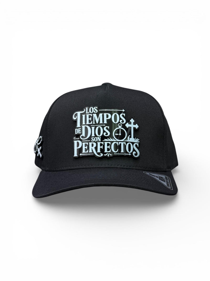 Gorra Los tiempos de Dios son perfectos placa premium✝️