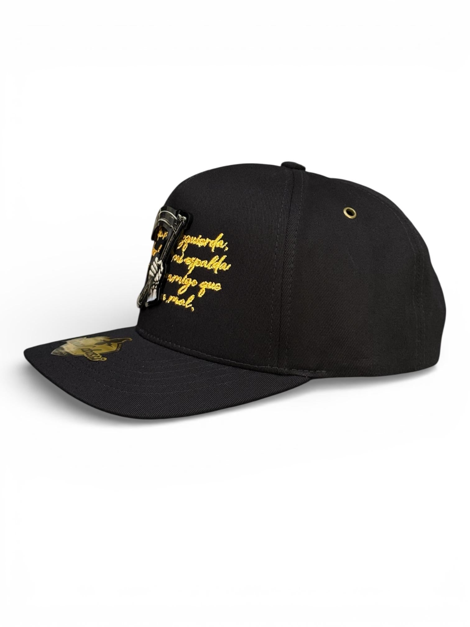 Gorra santa muerte negra