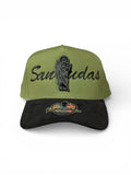 Gorra san judas verde con bordado