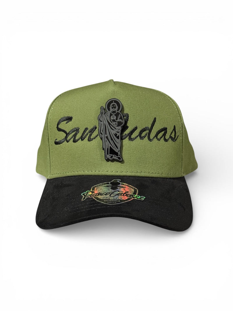 Gorra san judas verde con bordado
