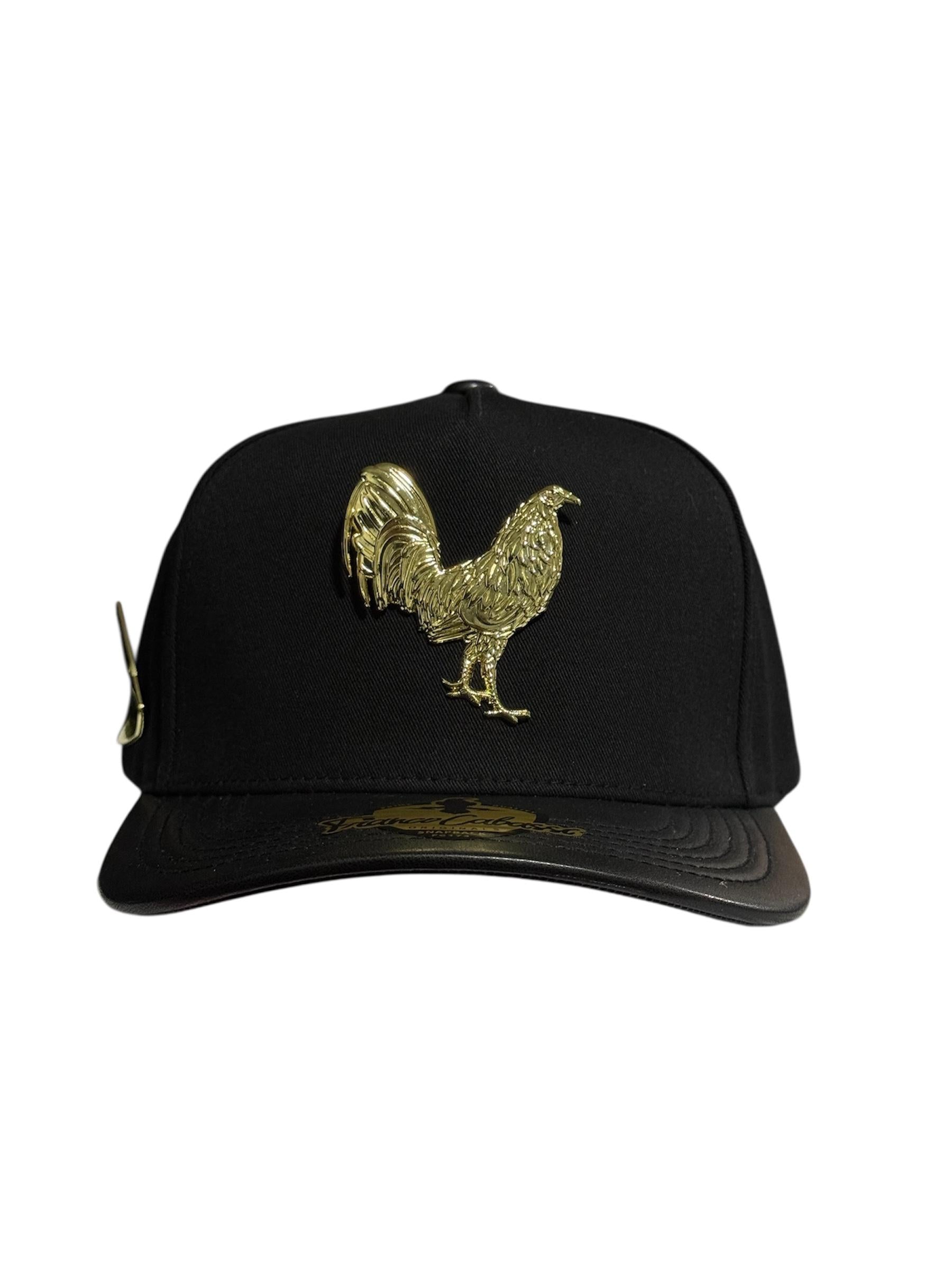 Gorra de gallo pin metalico dorado premium🐓